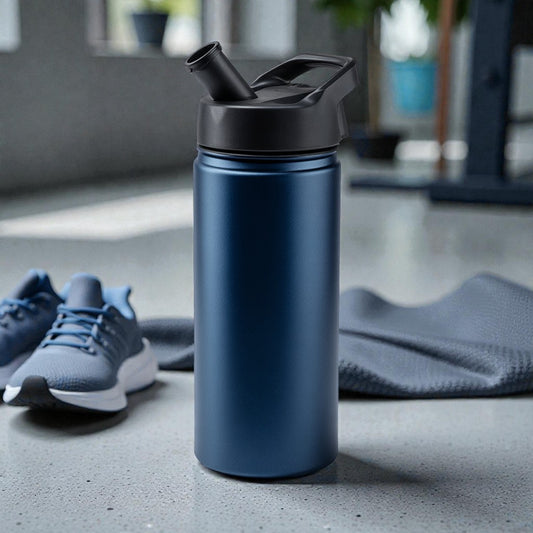 Lightweight Sports Insulated Bottle with Straw Lid