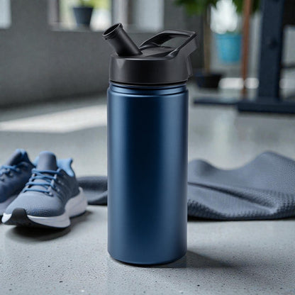 Lightweight Sports Insulated Bottle with Straw Lid